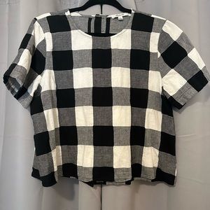 Buffalo check Madewell top